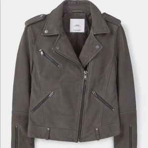 Genuine leather jacket from Mango